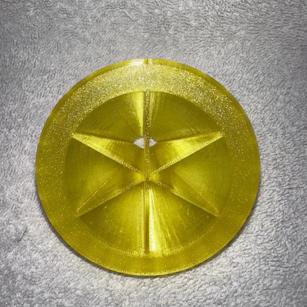 3D Printed Fruit Fly Mason Jar Lid Trap Fluorescent Yellow- Lid ONLY